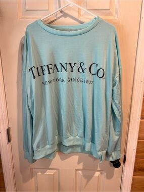 Unk Tiffany & Co. Light Blue Logo Pullover Sweatshirt
